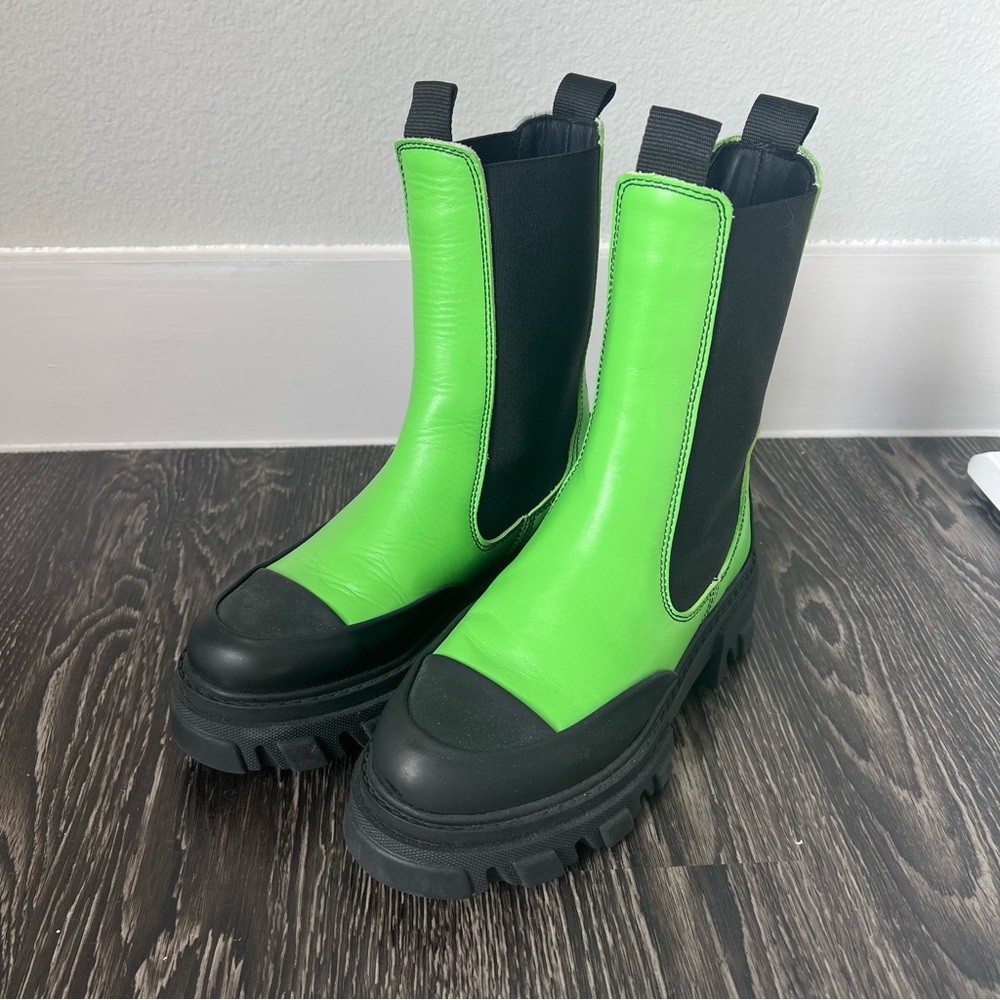 Ganni Green Boots Size 36